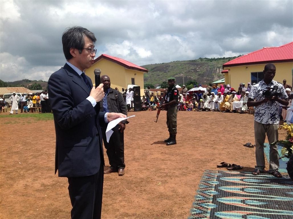 Japanese Ambassodor to Nigeria during the Official Commissioning of the Shere Koko Primary Health Center